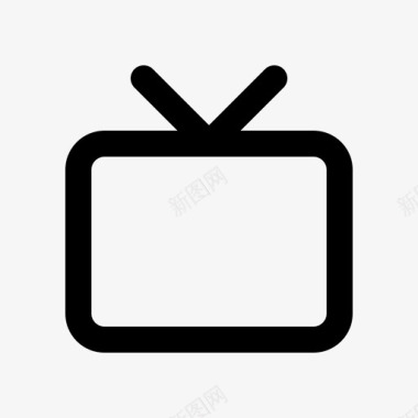 电视媒体显示器图标图标