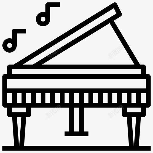 钢琴音乐会键盘图标svg_新图网 https://ixintu.com 乐器 基督教提纲 钢琴 键盘 音乐会 音乐和多媒体