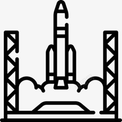 直线发射火箭发射太空147直线图标高清图片
