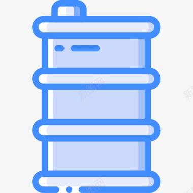 油桶容器4蓝色图标图标