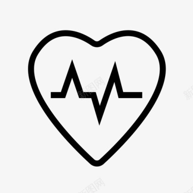 心脏有氧运动健康图标图标