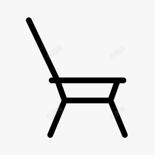 椅子建筑家具图标svg_新图网 https://ixintu.com 公园 家 家具 家具生产线 建筑 房子 椅子