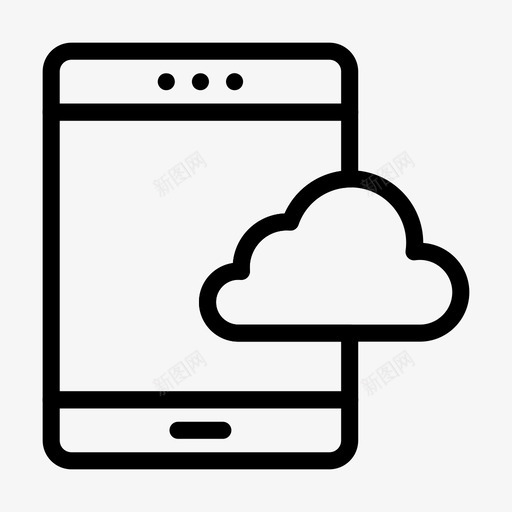 移动云设备图标svg_新图网 https://ixintu.com 小工 工具 电话 移动 设备