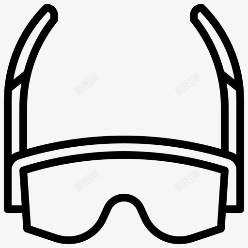 眼镜配件眼睛图标svg_新图网 https://ixintu.com 夏季 眼睛 眼镜 自行车 轮廓 配件 防护