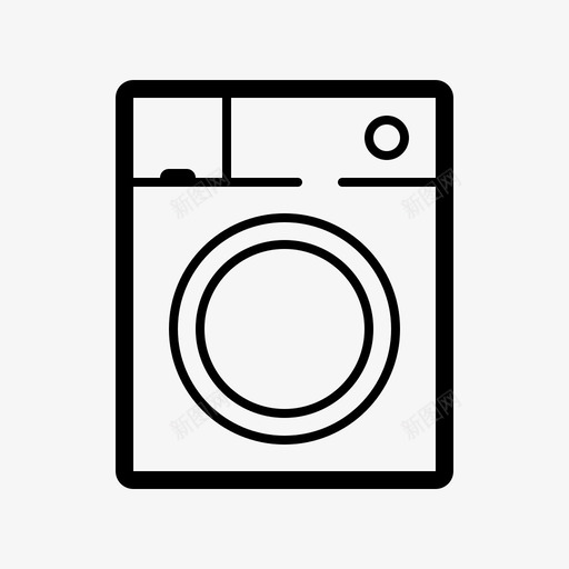 洗衣机衣物制成品图标svg_新图网 https://ixintu.com 制成品 洗衣机 衣物