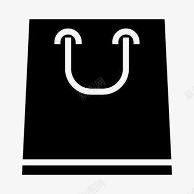 购物袋购买项目管理字形图标图标