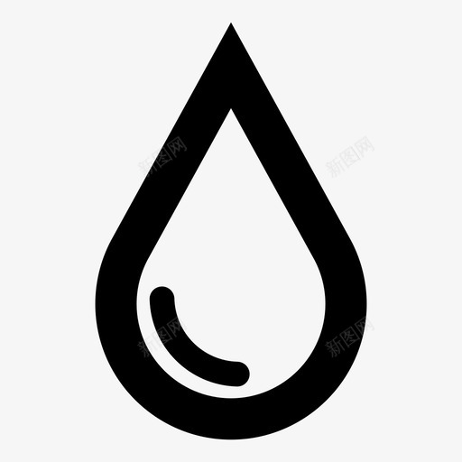 水饮料水滴图标svg_新图网 https://ixintu.com 水滴 海洋 自然 雨水 饮料