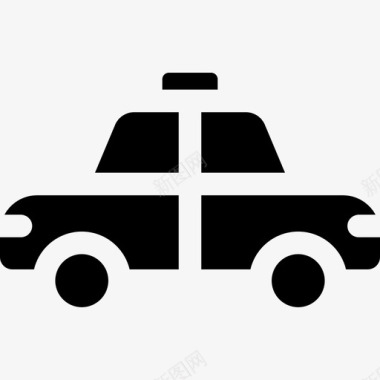 出租车车辆和运输工具5辆满载图标图标
