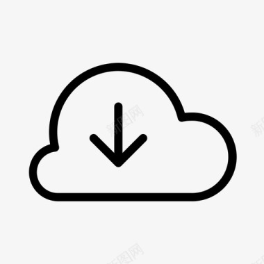 云icloud材料图标图标