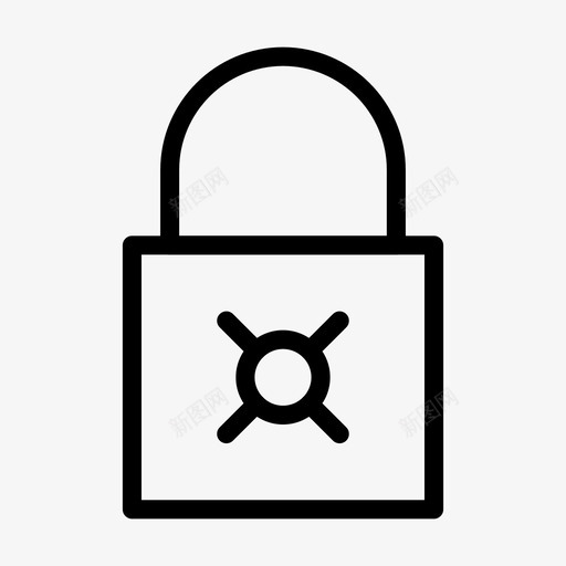 锁定保护接口基本常规线组81图标svg_新图网 https://ixintu.com 保护 接口基本常规线组81 锁定