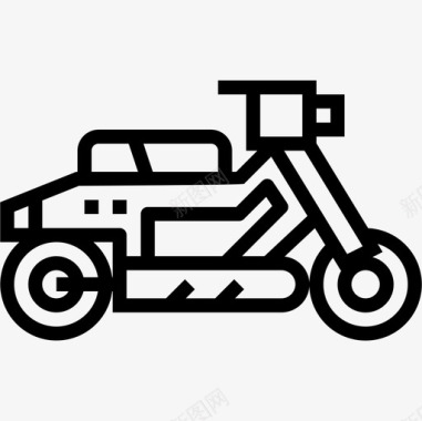 摩托车运输151直线图标图标