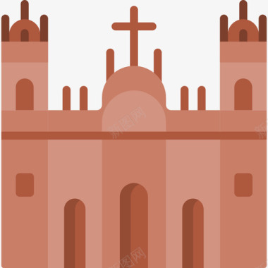 孔巴教堂秘鲁11Flat图标图标