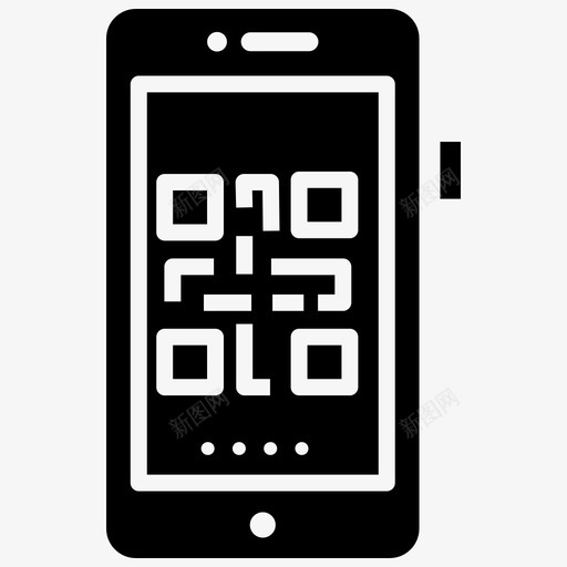 二维码移动应用移动保险图标svg_新图网 https://ixintu.com 二维 保护 保险 填充 应用 手机 扫描 智能 移动