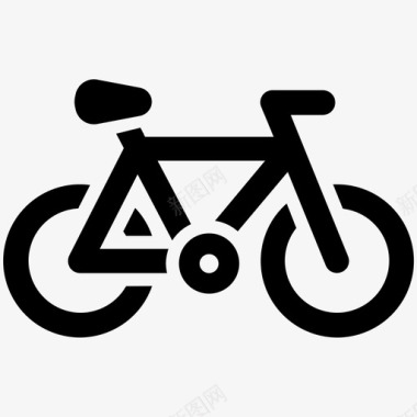 自行车骑自行车夏天图标图标