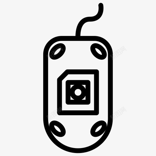 鼠标计算机设备图标svg_新图网 https://ixintu.com 点设备 计算机 计算机图标粗体线条集76 设备 鼠标