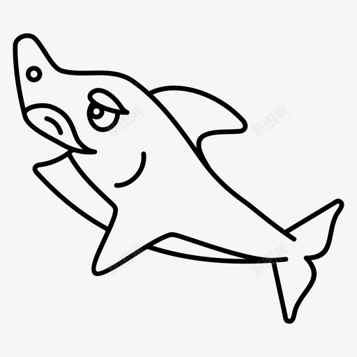 鲨鱼爸爸卡通鲨鱼家庭图标svg_新图网 https://ixintu.com 卡通 家庭 爸爸 鲨鱼