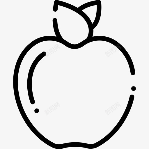 苹果水果15直系图标svg_新图网 https://ixintu.com 水果15 直系 苹果