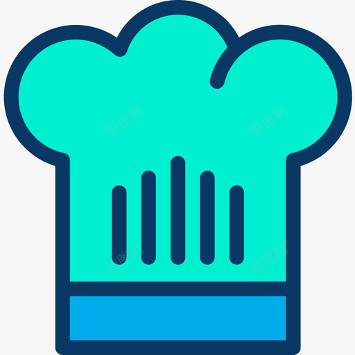 厨师帽厨房50线性颜色图标svg_新图网 https://ixintu.com 厨师 厨房 线性 颜色