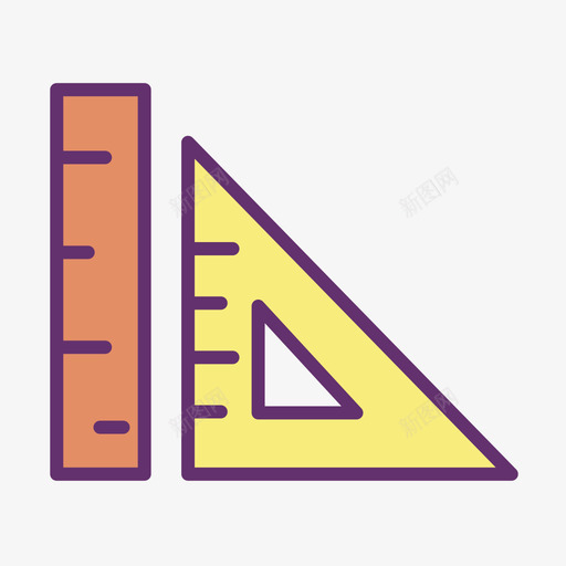 学校材料平面113线性颜色图标svg_新图网 https://ixintu.com 学校 平面设计 材料 线性 颜色