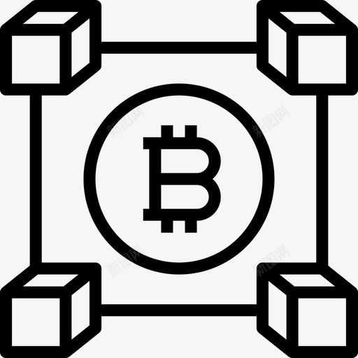 区块链加密货币57线性图标svg_新图网 https://ixintu.com 加密 区块 线性 货币