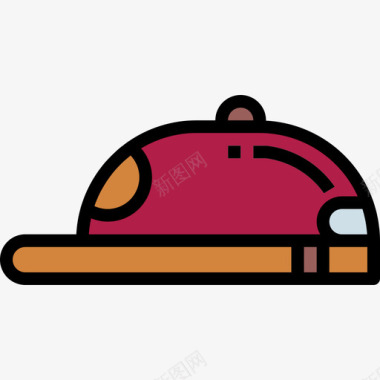 帽子背包客3线性颜色图标图标