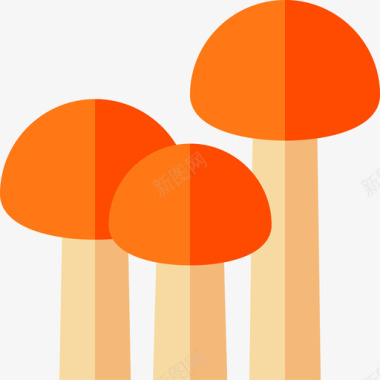 蘑菇丛林14平坦图标图标