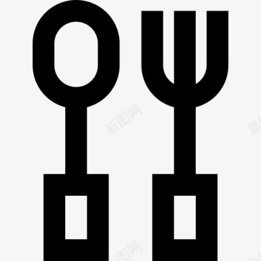 吃饭叉子厨房图标图标