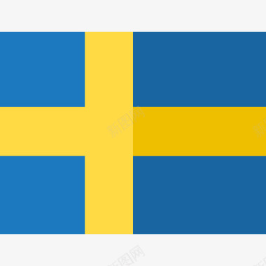 瑞典国旗6平坦图标图标