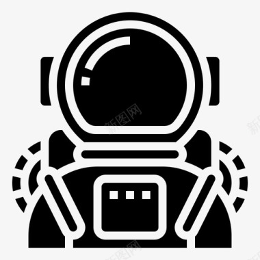 宇航员宇宙航行3字形图标图标