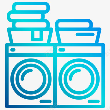 洗衣机电器8直线坡度图标图标