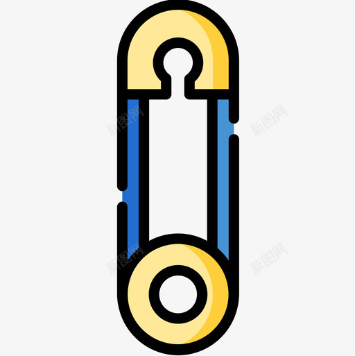 安全别针缝60线颜色图标svg_新图网 https://ixintu.com 安全别针 颜色