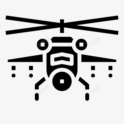 直升机军用46加油图标svg_新图网 https://ixintu.com 军用 加油 直升机
