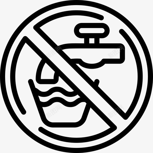 禁止饮酒警告标志4直线图标svg_新图网 https://ixintu.com 标志 直线 禁止 警告 饮酒