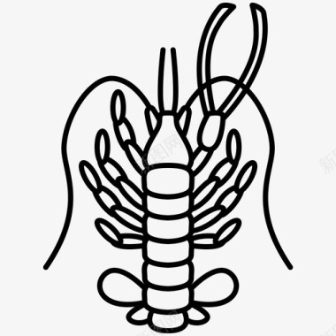 龙虾爪子深海图标图标