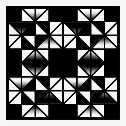 拼图几何图形彩色玻璃图标svg_新图网 https://ixintu.com 几何图形 彩色玻璃 拼图 窗饰