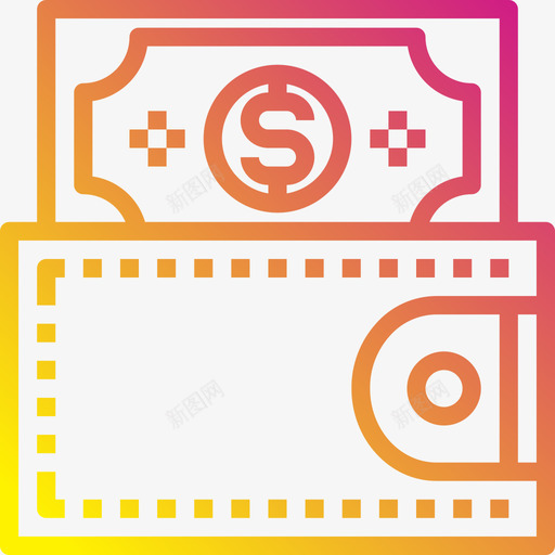 钱包金融货币4梯度图标svg_新图网 https://ixintu.com 梯度 货币 金融 钱包