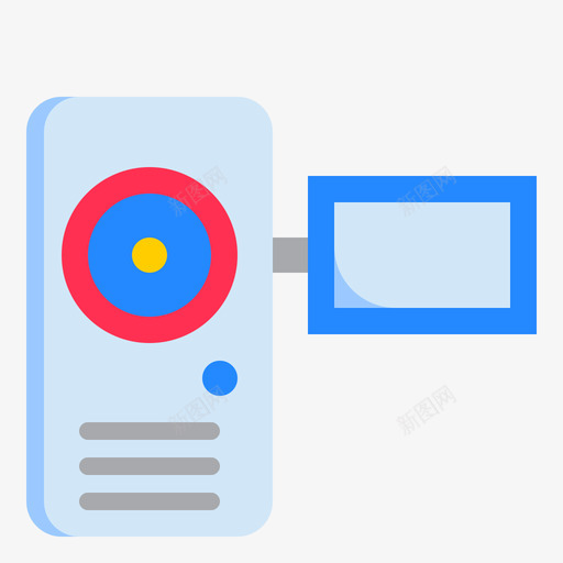 便携式摄像机电子8平板图标svg_新图网 https://ixintu.com 便携式 平板 摄像机 电子