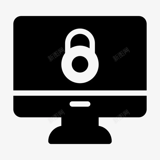 安全lcd显示锁定图标svg_新图网 https://ixintu.com lcd 保护 字形 安全 屏幕 托管 显示 管线 锁定