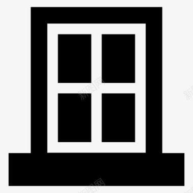 窗户家房子图标图标