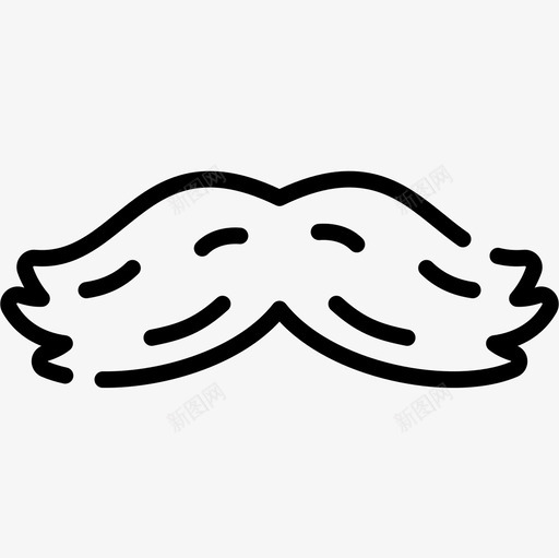 Moustache5月5日线性图标svg_新图网 https://ixintu.com 5日 5月 Moustache 线性