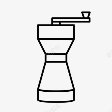 手动咖啡研磨机咖啡研磨机咖啡设备图标图标