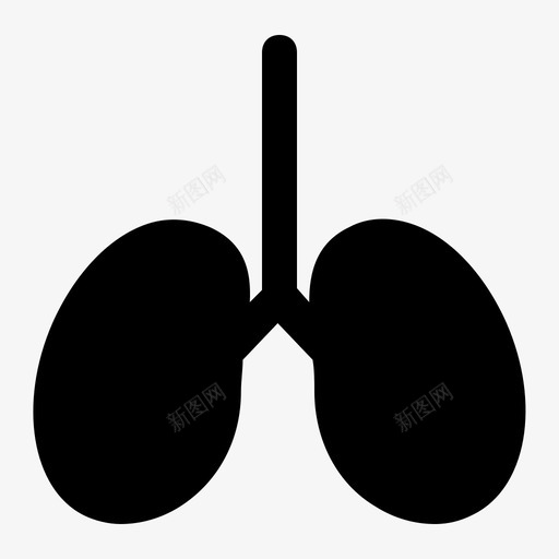 肺健康心脏图标svg_新图网 https://ixintu.com 健康 医疗 心脏