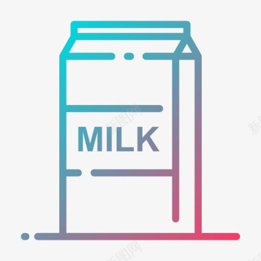牛奶养殖69梯度图标图标