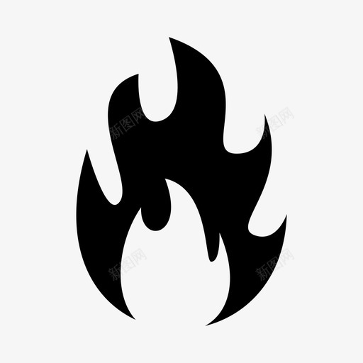 着火燃烧危险图标svg_新图网 https://ixintu.com 危险 火焰 燃烧 着火