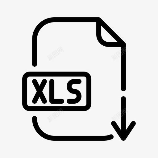 xls文件文件文档图标svg_新图网 https://ixintu.com 下载xls 下载文件文档 文件