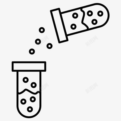 测试化学实验室图标svg_新图网 https://ixintu.com 化学 实验室 常规 测试 科学 试管 集合