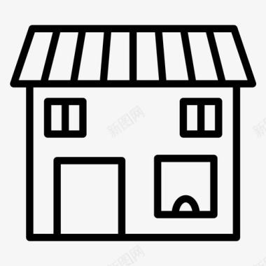 房屋建筑物租金图标图标