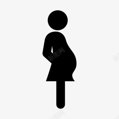 母亲婴儿怀孕的人图标图标