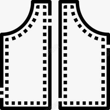 图案皮革缝纫图标图标