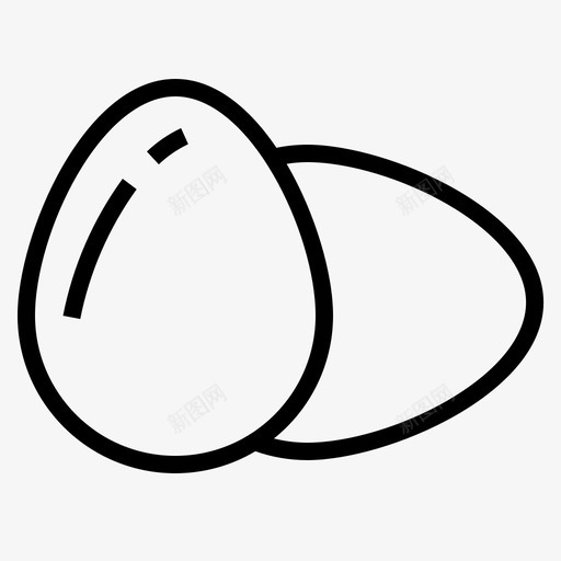 鸡蛋食品有机图标svg_新图网 https://ixintu.com 农业 有机 蛋白质 食品 餐馆 鸡蛋